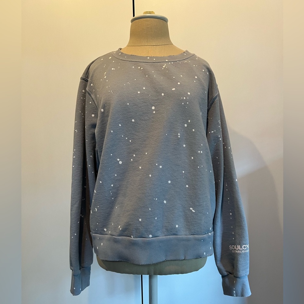 Distressed SoulCycle sweatshirt Size L